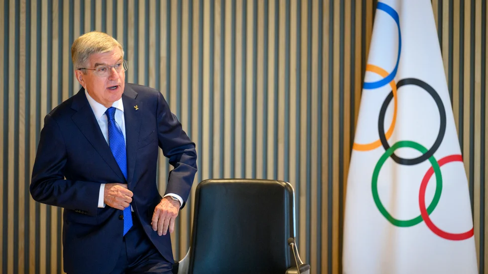 Thomas Bach, ordförande för Internationella olympiska kommittén. Arkivbild.