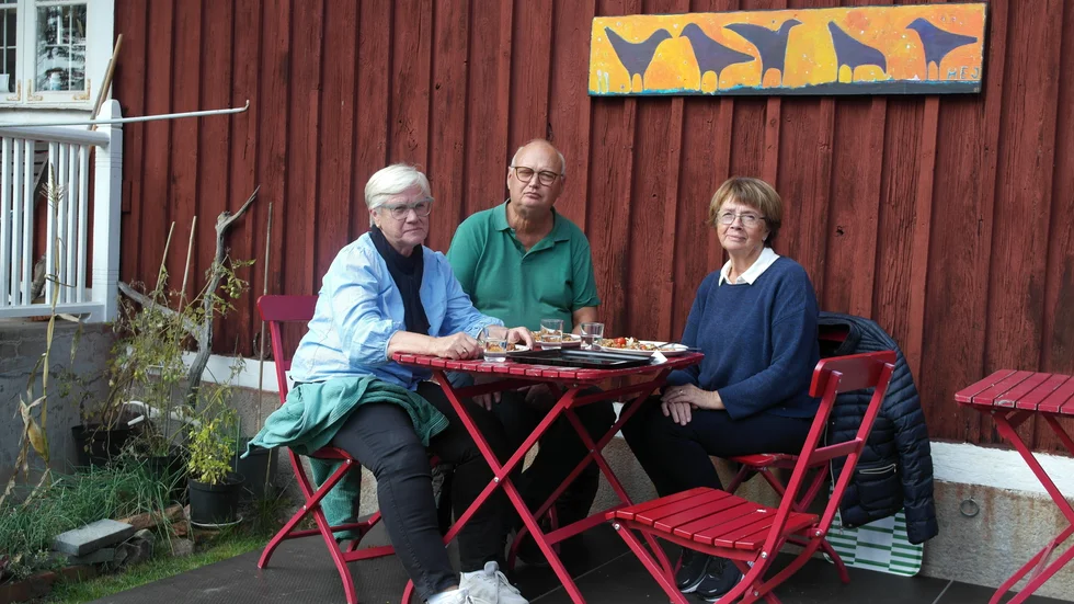 "Kryddigt och jättegott." Gun-Britt Andersson, Mats Hebbel och Gunilla Nilsson från Västervik hade hunnit med fem stopp på Smaka på Tjust innan de landade på Lofta Caffè för att testa etiopisk och eritreansk mat. 