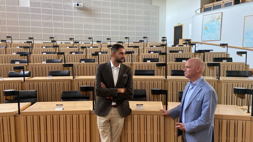 Ahmad Eid (M) och Urban Granström (S) får ett lycka till på färden under nästa mandatperiod.
