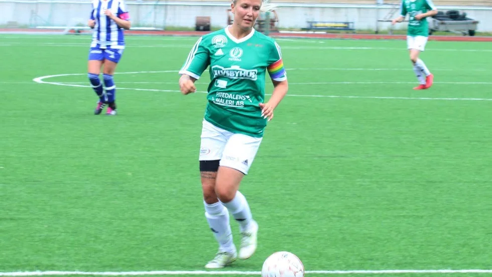 Anna Berglund gjorde fyra mål mot Infjärden 2, men Älvsbyn fick ändå nöja sig med en poäng. (Arkivbild)