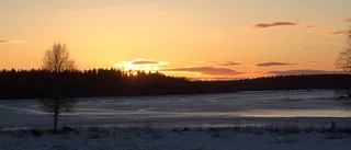 Vacker solnedgång fångad på bild