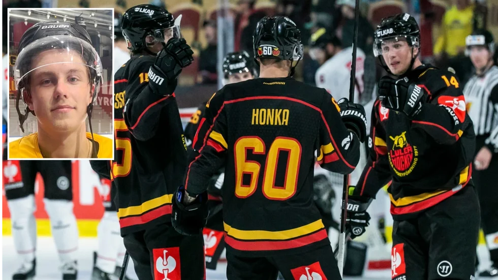 Erik Hannu var en av två debutanter i Luleå Hockey under segermatchen mot Ålborg. (Arkivbild)