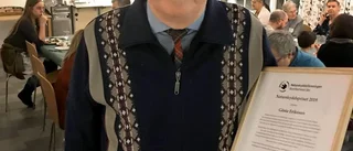 Gösta Eriksson prisades av Naturskyddsföreningen