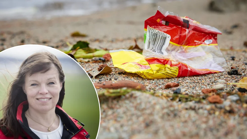Linda Aldebert ser gärna att allmänheten hjälper till att plocka skräp.