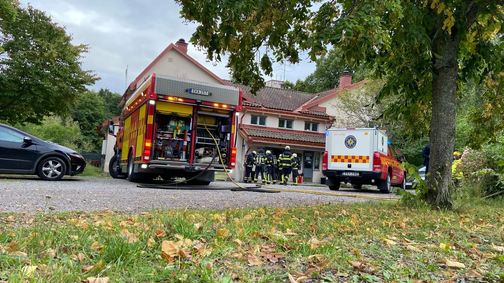 Vid 16-tiden på torsdagen gick larm om brand i ett gruppboende på Länsmansvägen i Vagnhärad.