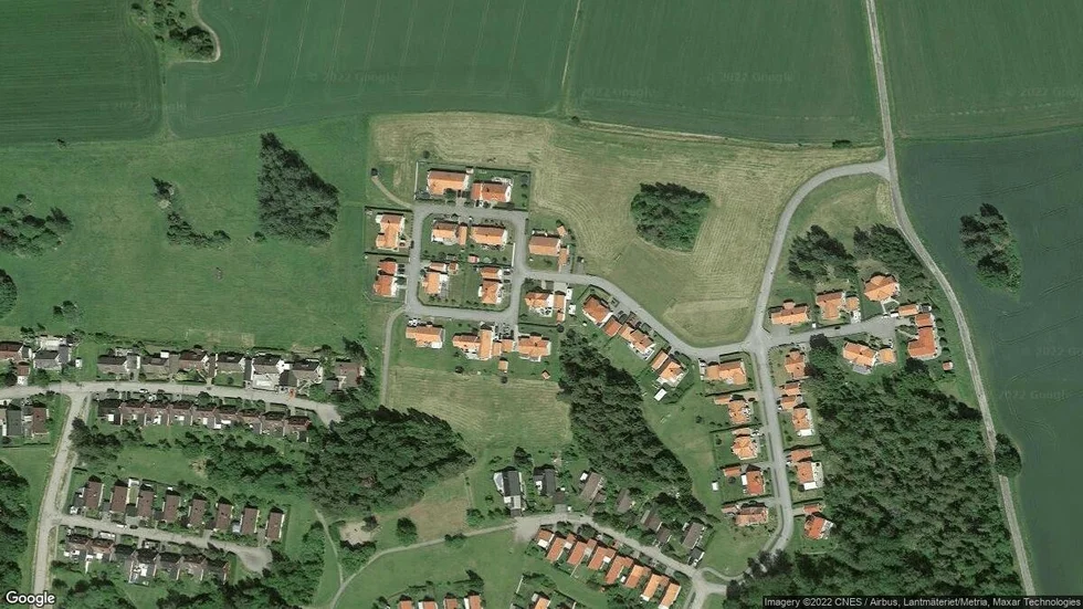 Området kring Fornparksvägen 16