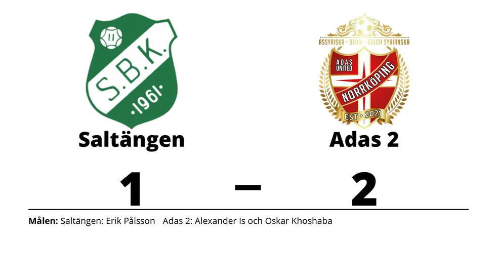 Saltängens BK förlorade mot IK Adas United