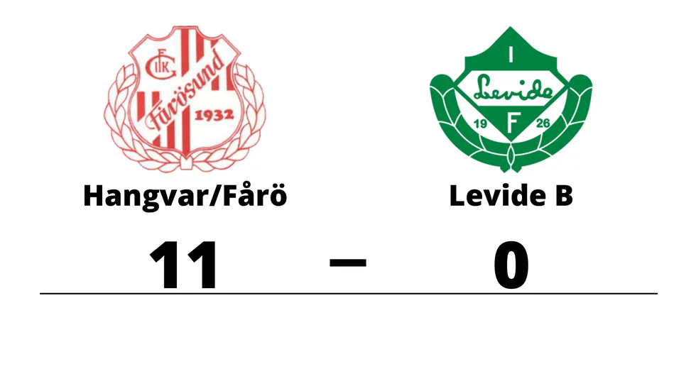 Hangvar SK/Fårösund GoIK vann mot Levide IF B