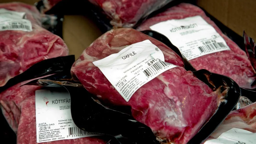Exklusivt kött. Trio åtalas för flera stölder av kött, kött för tusentals kronor som kan misstänkas vara beställningsjobb. (Arkivbild)