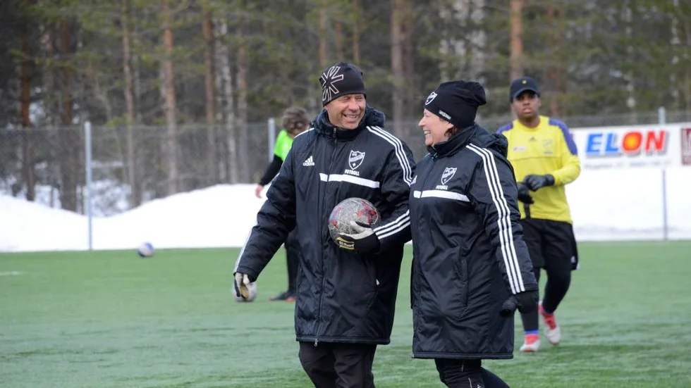 Leif Johansson och Linda Stenvall är tränare i Arvidsjaur.
