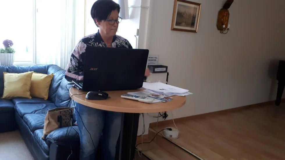 Christina Eriksson besökte Piteå hjärtlung under medlemsmötet.