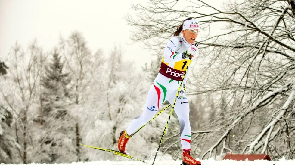 Charlotte Kalla, Piteå Elit, är på snöläger i Idre med landslaget.
