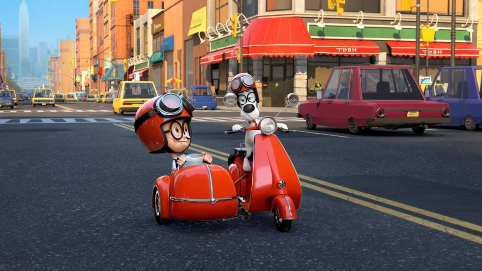 En supersmart jycke och hans sjuårige adoptivson bjuder på lättsamma historielektioner i "Herr Peabody & Sherman".
Fotograf: Fox