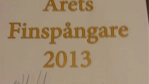 Här är diplomet - med vinnaens namn övertäckt - som kommer att delas ut vid en ceremoni på Bergslagsstorget i Finspång i eftermiddag.