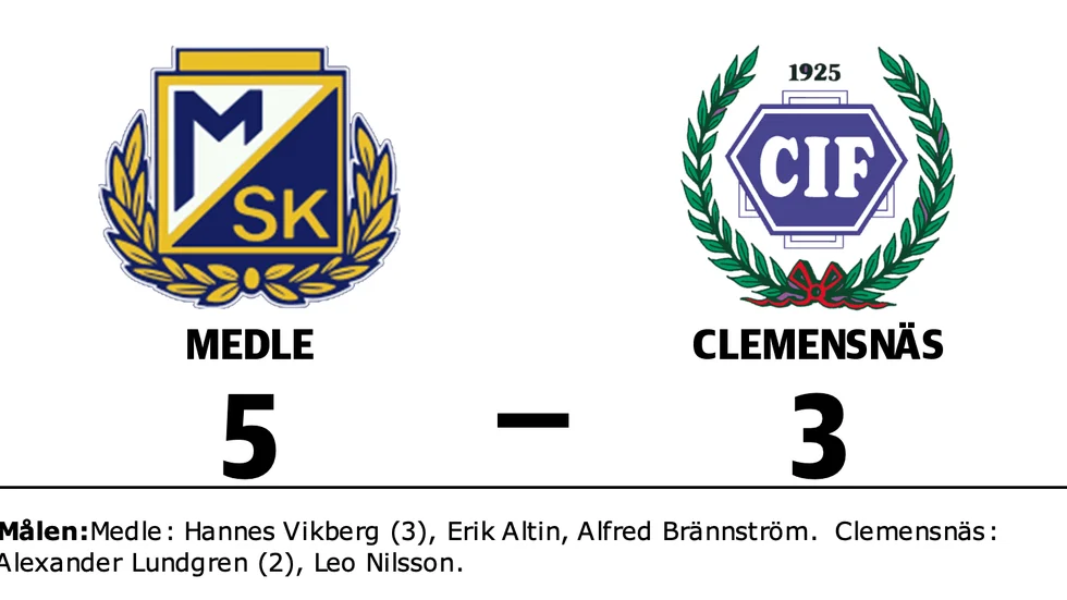 Medle SK vann mot Clemensnäs IF
