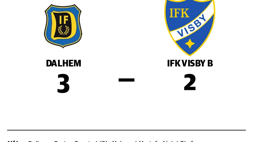Dalhem IF vann mot IFK Visby B