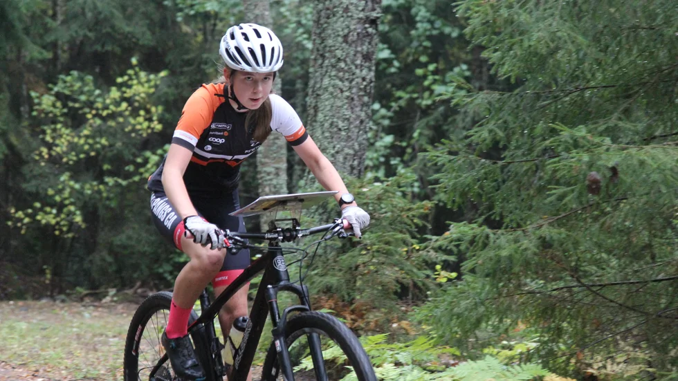 Ida Ernstsson, FSOK, var snabb i terrängen i helgen och vann SM-guld.