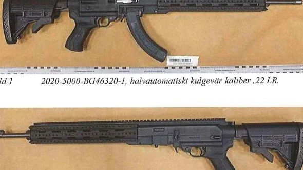 Det vapen 32-årigen sköt med.