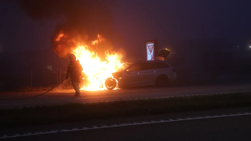 Brandkåren är på plats