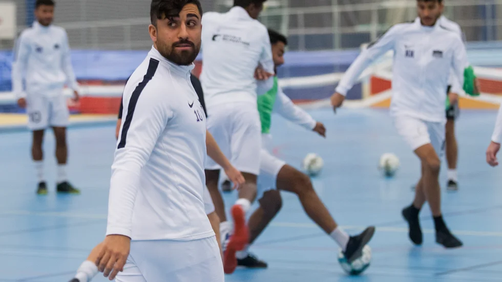 Spelmässigt var Motala futsalklubbs Mille Hama Said inte nöjd med matchen mot Bjärka-Säby. Men att det ändå blev seger menar han tyder på hur starkt laget är.