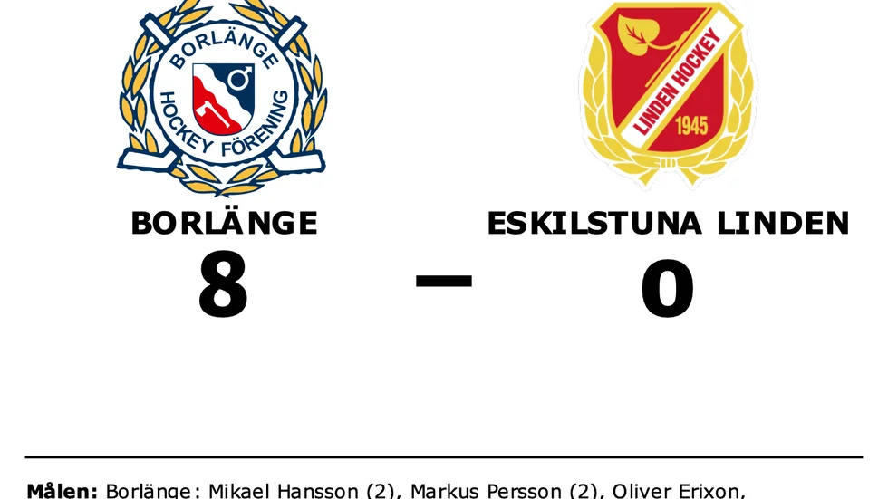 Borlänge vann mot Eskilstuna Linden