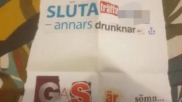 Så här ser ett av breven ut som den misstänkte har skickat.
