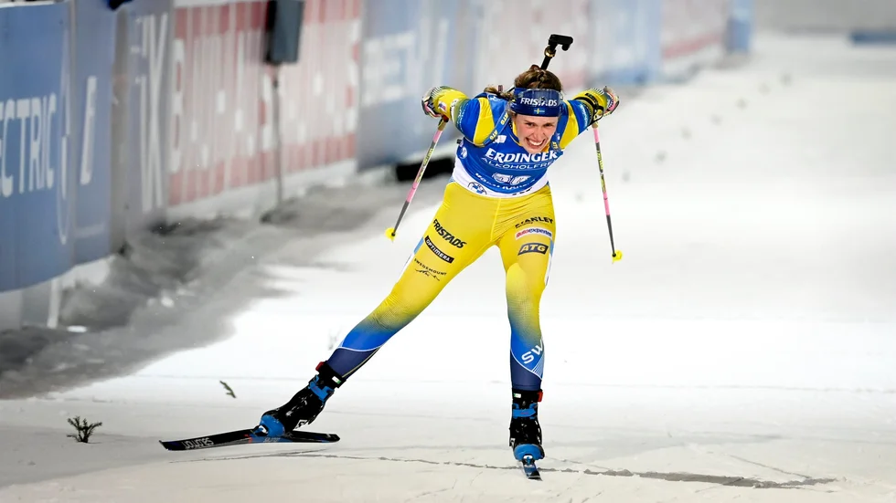 Elvira Öberg, Piteå Skidskytteklubb, blev bästa svenska på sjunde plats när sprinten kördes i Nove Mesto.