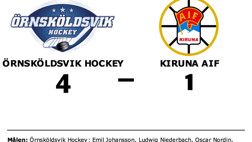 Örnsköldsvik Hockey vann mot Kiruna AIF