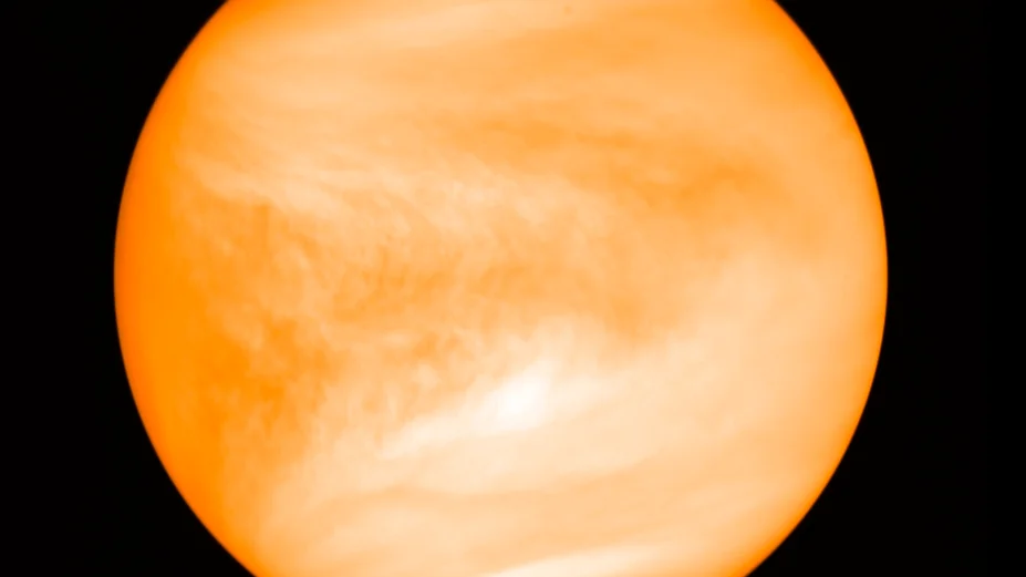 Venus – med ett nyupptäckt ämne i atmosfären som möjligen skulle kunna indikera liv. Arkivbild.