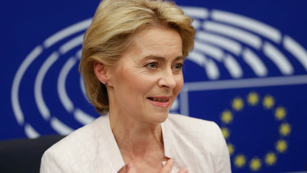 "EU kommer inte att tvinga Sverige att införa minimilöner", skriver Ursula von der Leyen, EU-kommissionens ordförande, i en debattartikel. Arkivbild.