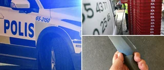 30-åring hotade person utanför Ica-butik i Skellefteå kommun med kniv