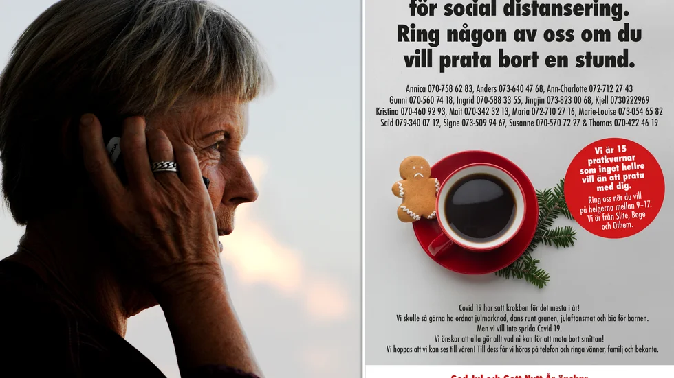 Det finns inte några begränsningar för vad man får prata om. "Vi kan prata om helgen, om vad man gjort idag, och lite om corona", säger Susanne Thulin.