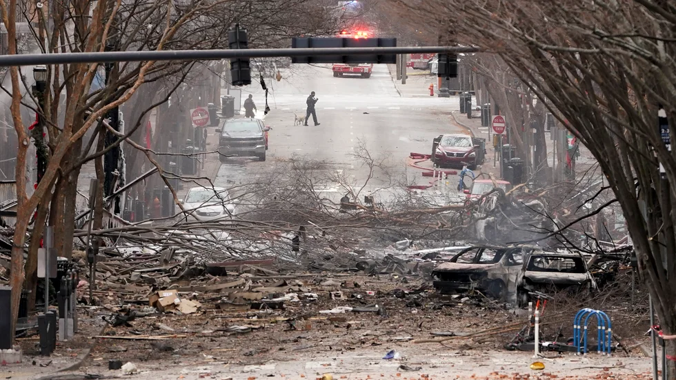Explosionen på juldagsmorgonen orsakade förödelse i centrala Nashville.