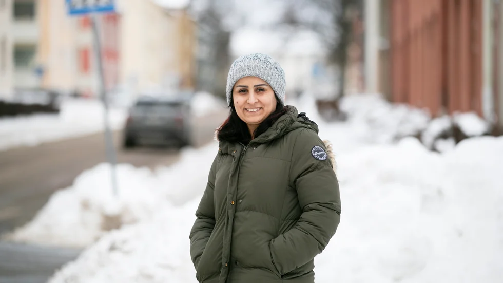 "Jag brinner för att undervisa och lära ut. Att föra vidare kunskap till nya generationer.", säger läraren Nahrain Nilsson.