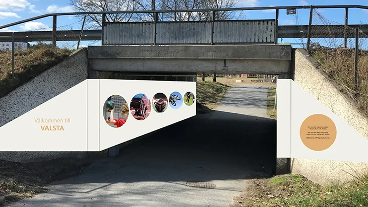 Tingvallatunneln - tunneln mellan Tingvalla och Valsta - kommer enligt kommunen att se ut ungefär så här när den är klar i maj.