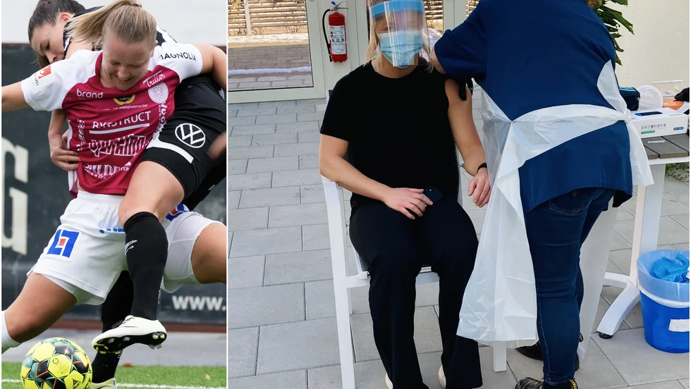 Ingrid Wixner fick sprutan under måndagen. 