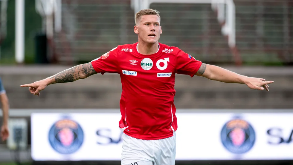 Degerfors Victor Edvardsen. Arkivbild.