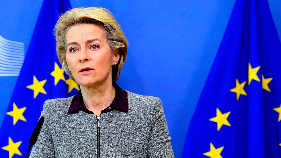 EU-kommissionens ordförande Ursula von der Leyen möblerar om bland sina kommissionärer efter handelskommissionären Phil Hogans avgång. Arkivfoto.