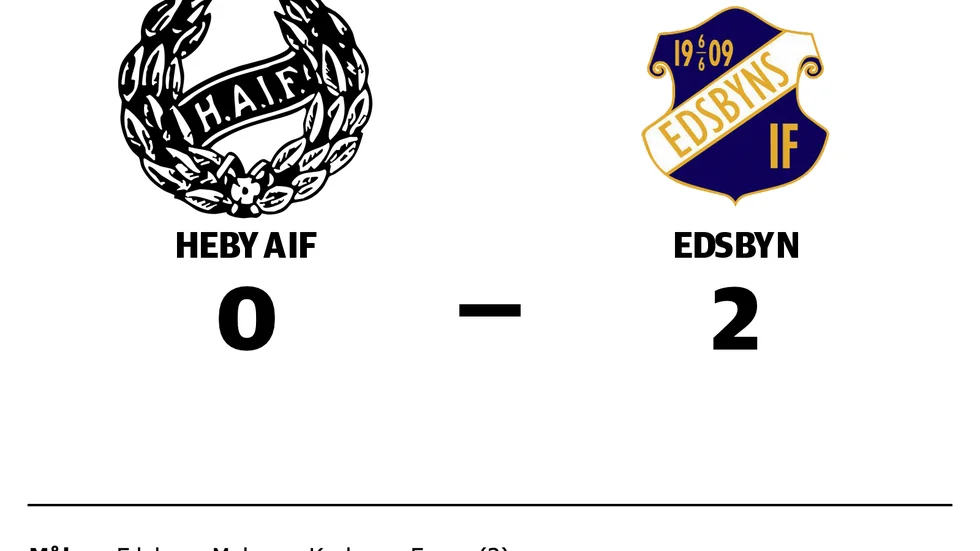 Heby AIF förlorade mot Edsbyns IF FF