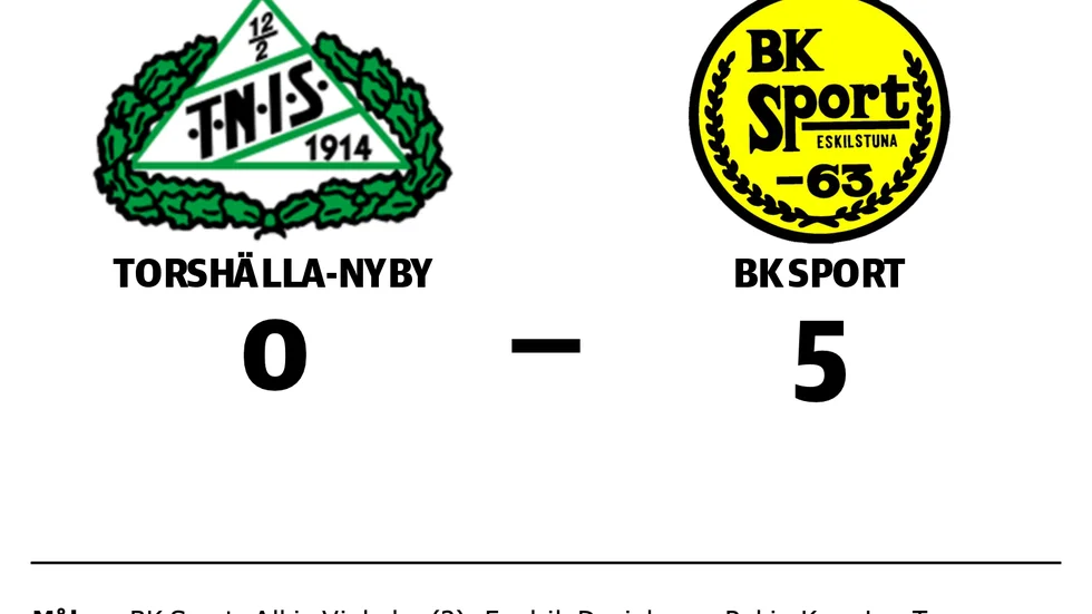 Torshälla-Nyby IS förlorade mot BK Sport