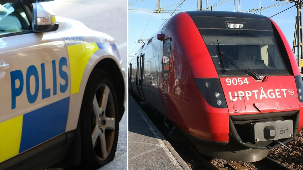 En kvinna har utsatts för en våldtäkt på ett tåg i närheten av Tierp.