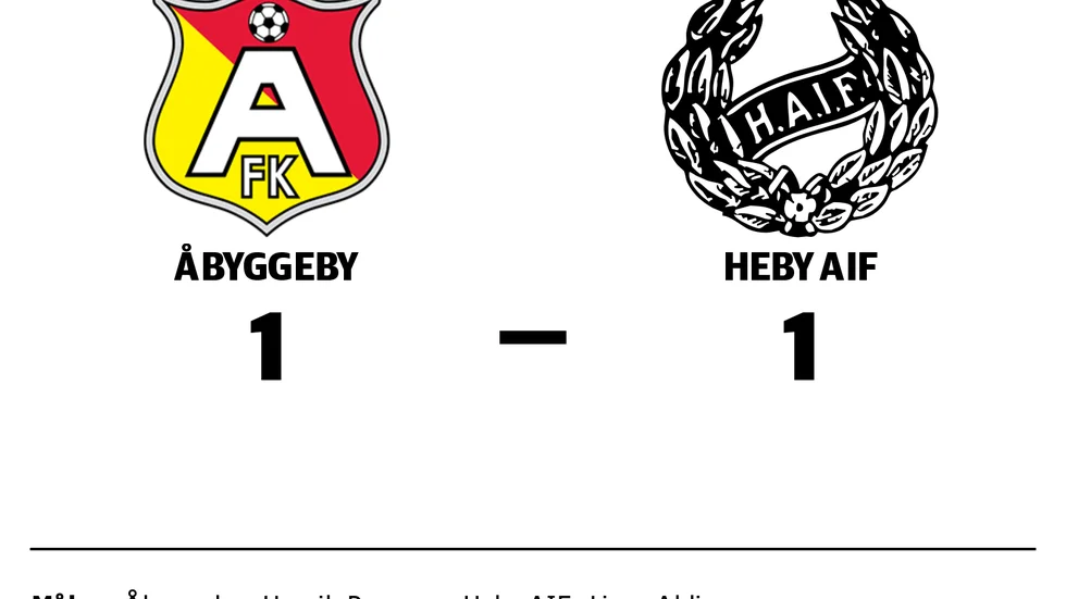Åbyggeby FK spelade lika mot Heby AIF