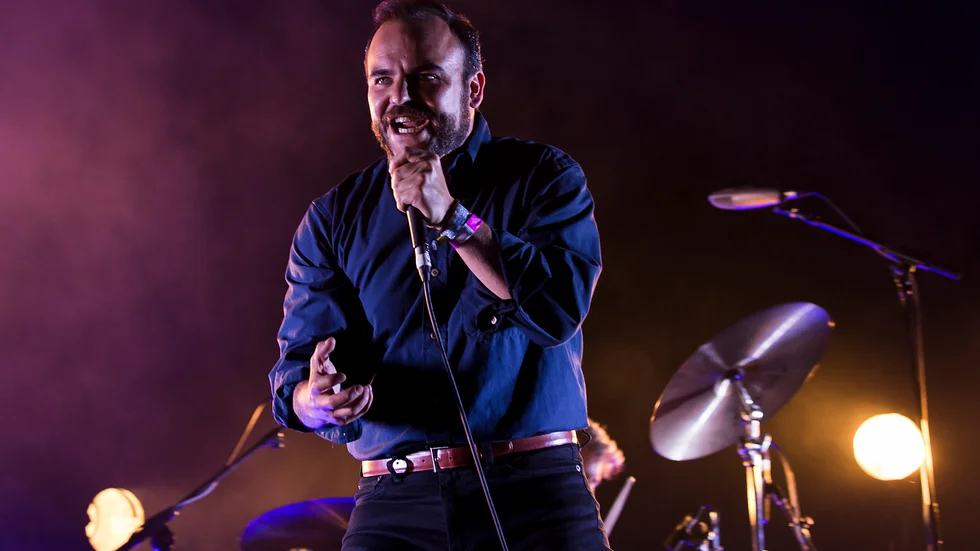 Future Islands sångare Samuel Herring. Arkivbild.