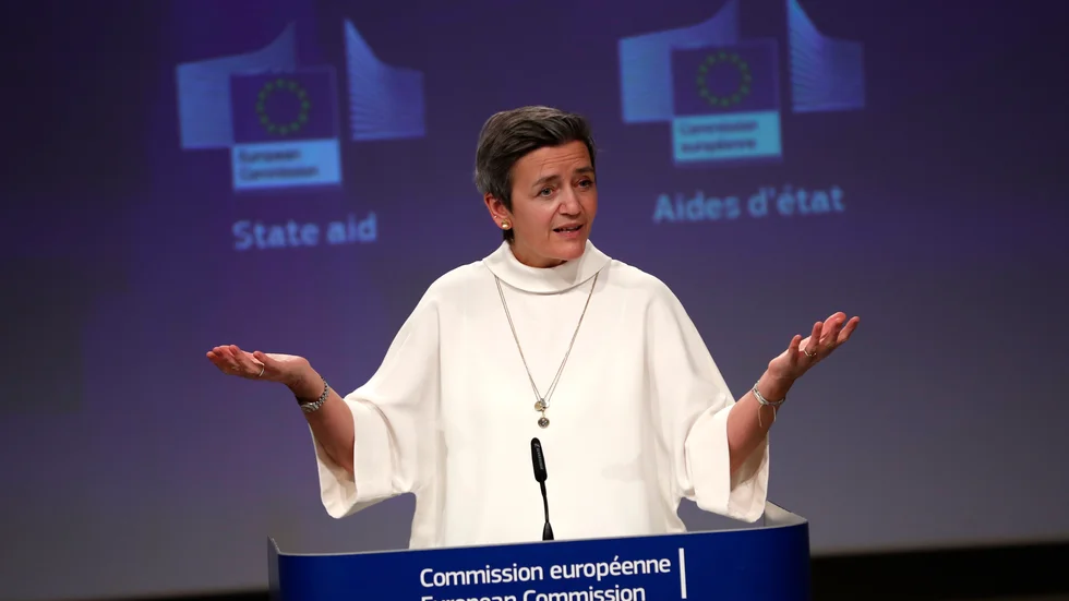 EU:s konkurrenskommissionär Margrethe Vestager. Arkivfoto.