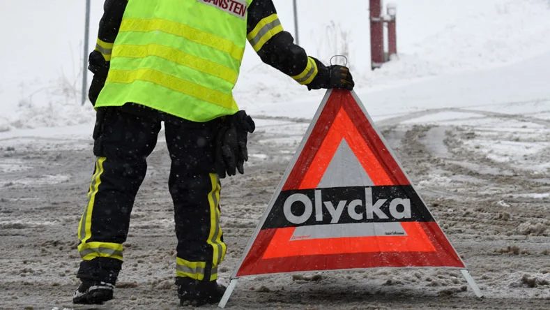 Olyckan inträffade på måndagen.