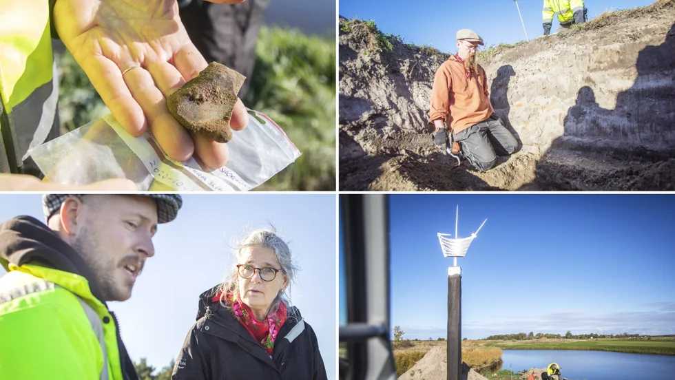 Utgrävningarna pågår nu vid Kronholmen. 
