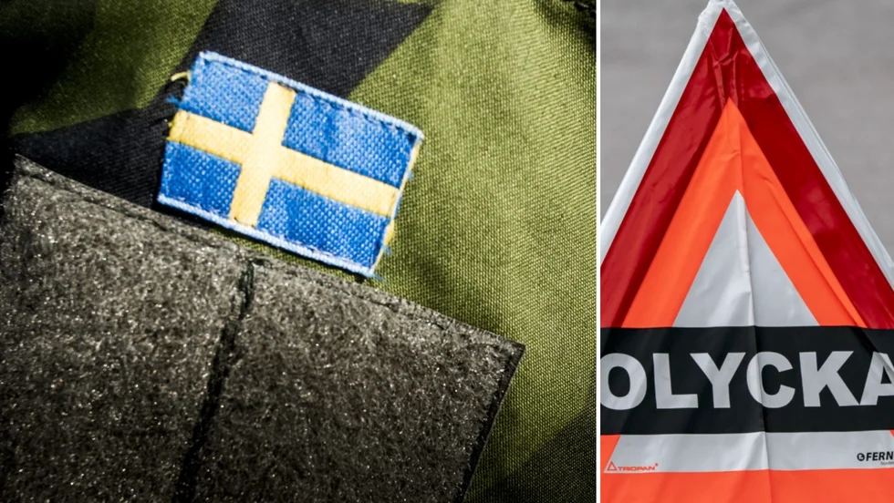 En värnpliktig skadades i en olycka på Vidselbasen.