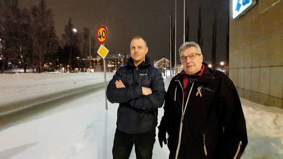 Mattias Nilsson (C) och Fred Nyström (SJVP).