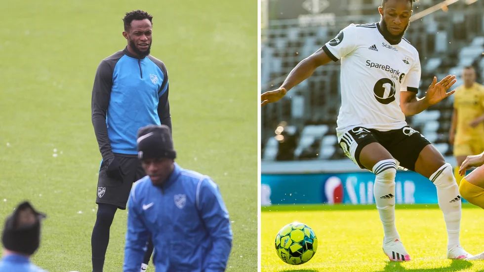 Samuel Adegbenro lämnade Rosenborg för IFK och trivs redan i sin nya miljö.