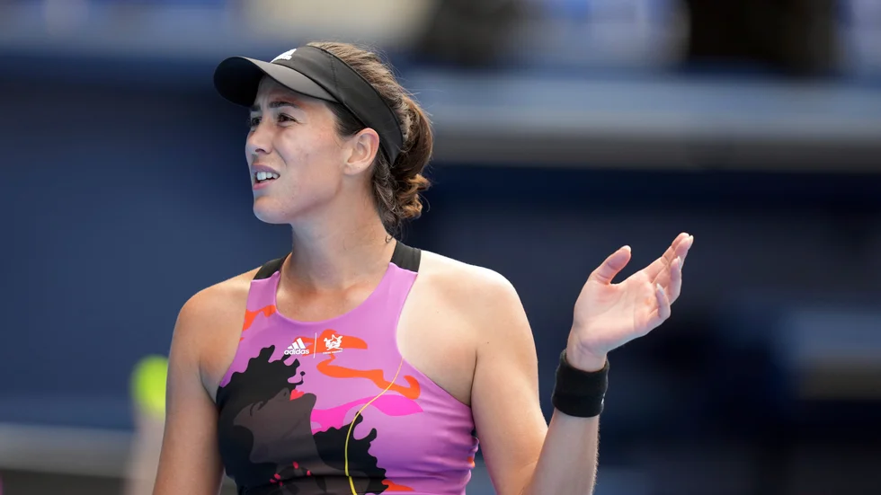 Garbiñe Muguruza blir borta ett tag till. Arkivbild.